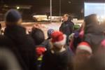 Lyssetting av kornsiloen - Klikk for stort bilde